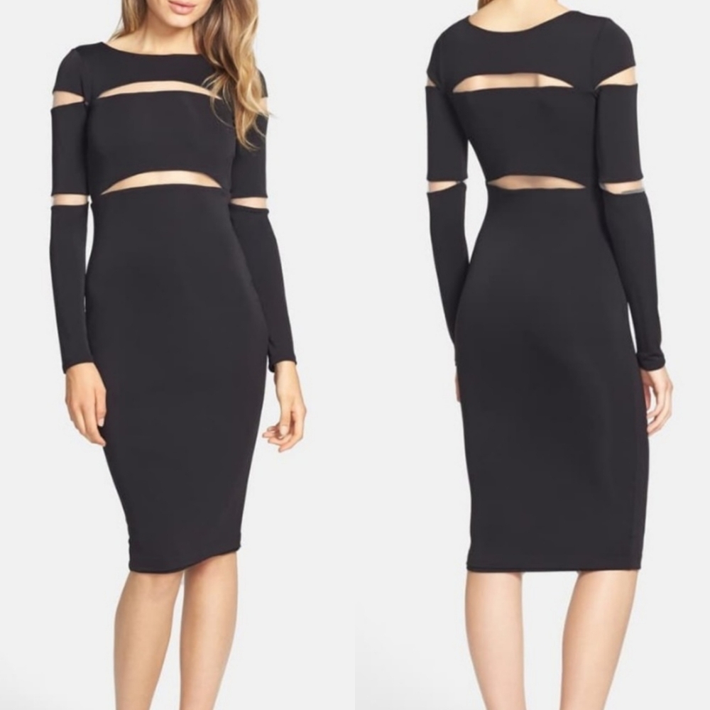 🎉Bailey 44 | Crippler Mesh Insert Midi Dress